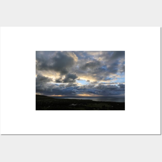 Clouds before Sunset - Rapa Nui - Easter Island Wall Art by holgermader